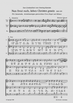 Nun freut euch, lieben Christen gmein op. 1207 (Eberhard Wenzel) 