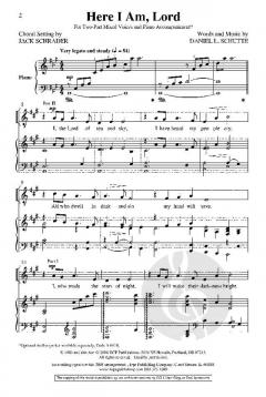 Here I Am, Lord von Daniel L. Schutte 