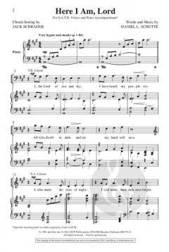 Here I Am, Lord von Daniel L. Schutte 