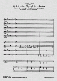 Die Zeit meines Abschieds ist vorhanden (Nicolaus Bruhns) 