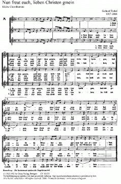 Nun freut euch, lieben Christen (Gerhard Trubel) 