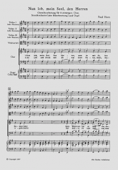 Nun lob, mein Seel, den Herren (Paul Horn) 