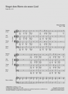 Singet dem Herrn ein neues Lied (Johann Pachelbel) 