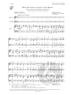 Wenn die Sonne erwacht in den Bergen 