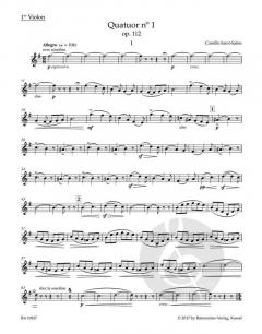 Quartett Nr. 1 e-Moll op. 112 von Camille Saint-Saëns 