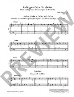 Pieces for Beginners von Daniel Gottlob Türk 