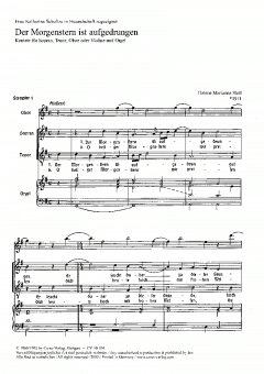 Der Morgenstern ist aufgedrungen (Marianne Stoll) 