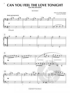 Favorite Disney Songs for Piano Duet 