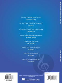Favorite Disney Songs for Piano Duet 