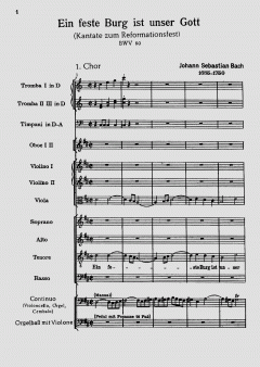 Ein feste Burg ist unser Gott von Johann Sebastian Bach 