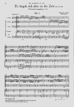 Weihnachtshistorie 'Es begab sich' (Thomas Selle) 