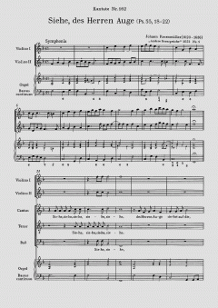 Siehe, des Herren Auge sieht auf (Johann Rosenmüller) 