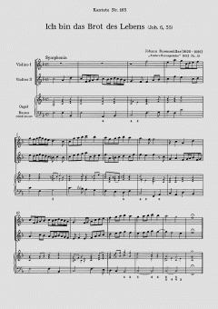 Ich bin das Brot des Lebens (Johann Rosenmüller) 