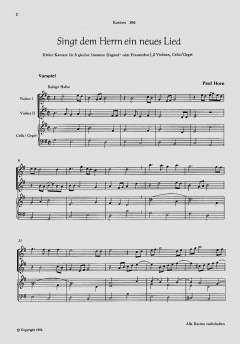 Singt dem Herrn ein neues Lied (Paul Horn) 