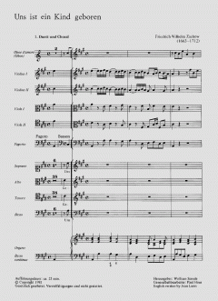 Uns ist ein Kind geboren (Friedrich Wilhelm Zachow) 