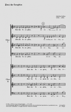 Zwei der Seraphim (Jacob Gallus) 