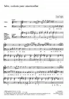 Salve, coelestis pater misericordiae (Franz Tunder) 