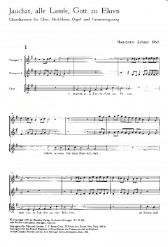 Jauchzt, alle Lande, Gott zu Ehren 