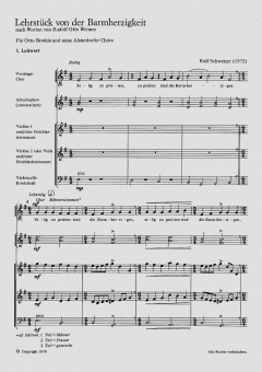 Lehrstück von der Barmherzigkeit (Rolf Schweizer) 