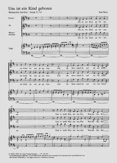 Uns ist ein Kind geboren (Paul Horn) 
