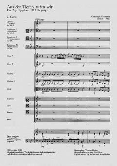 Aus der Tiefen rufen wir (Christoph Graupner) 