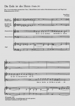 Die Erde ist des Herrn (Paul Horn) 