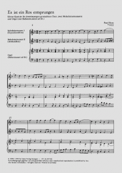 Es ist ein Ros entsprungen (Paul Horn) 