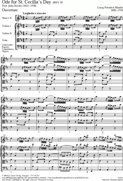 Ode For St. Cecilia's Day HWV76 (Georg Friedrich Händel) 