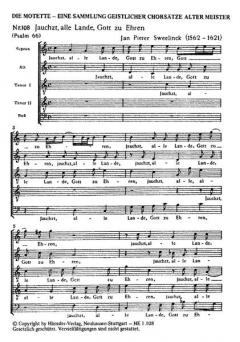 Jauchzt, alle Lande, Gott zu Ehren (Jan Pieter Sweelinck) 