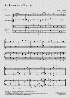 6 Sonatas And a Chaconne (Robert Valentine) 