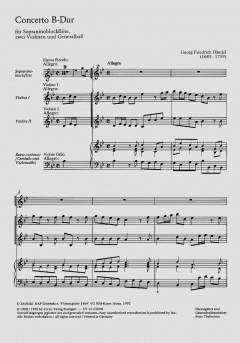 Concerto in B-Dur (Georg Friedrich Händel) 