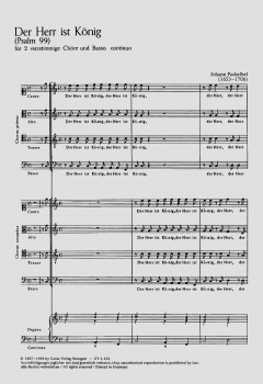 Der Herr ist König (Johann Pachelbel) 