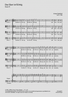 Der Herr ist König II (Johann Pachelbel) 