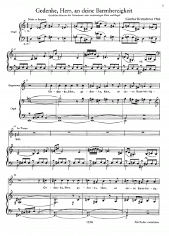Gedenke, Herr, an deine Barmherzigkeit (Günther Kretzschmar) 