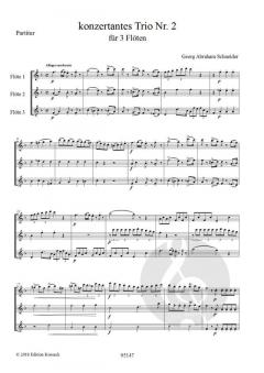 Konzertantes Trio Nr. 2 von Georg Abraham Schneider 