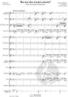 Wer hat dies Liedel erdacht? von Gustav Mahler 