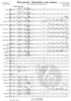 Non parti?... Guerrieri, a voi venirne von Vincenzo Bellini 