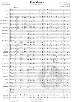 Fest Marsch op. 452 von Johann Strauss (Sohn) 