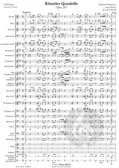 Künstler Quadrille op. 201 von Johann Strauss (Sohn) 