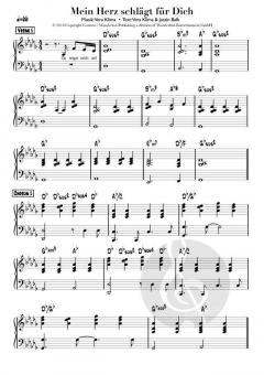 Mein Herz schlägt für Dich - Klavierstimme (Noten-Download) von Klima 