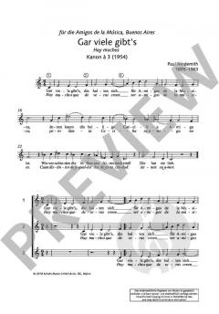 Kanons 2 von Paul Hindemith 