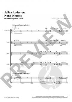 Nunc Dimittis von Julian Anderson 