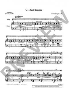 Großmütterchen op. 20 von Gustav Lange 