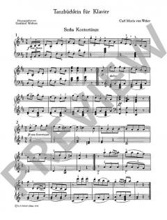 Tanzbüchlein für Klavier von Carl Maria von Weber im Alle Noten Shop kaufen