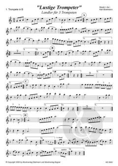 Lustige Trompeter - Landler von Karl Edelmann 