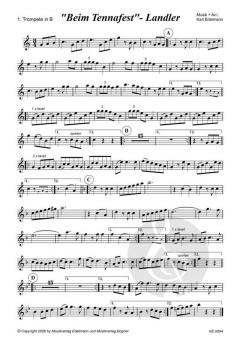 Beim Tennafest - Landler von Karl Edelmann 