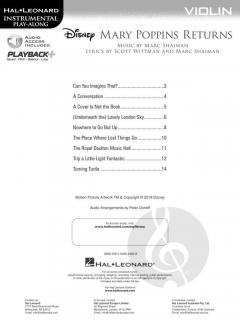 Mary Poppins Returns for Violin im Alle Noten Shop kaufen