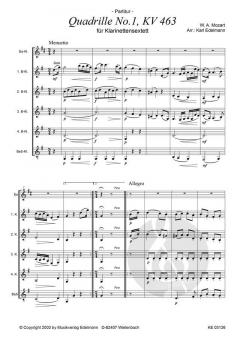 Quadrille No. 1 KV 463 von Wolfgang Amadeus Mozart 