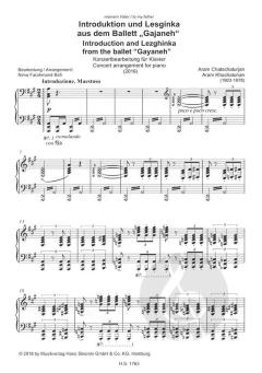 Introduktion und Lesginka aus dem Ballett 'Gajaneh' von Aram Khatschaturian 