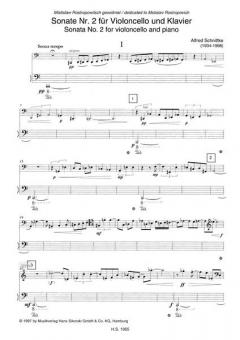 Sonate Nr. 2 / Improvisation von Alfred Schnittke 